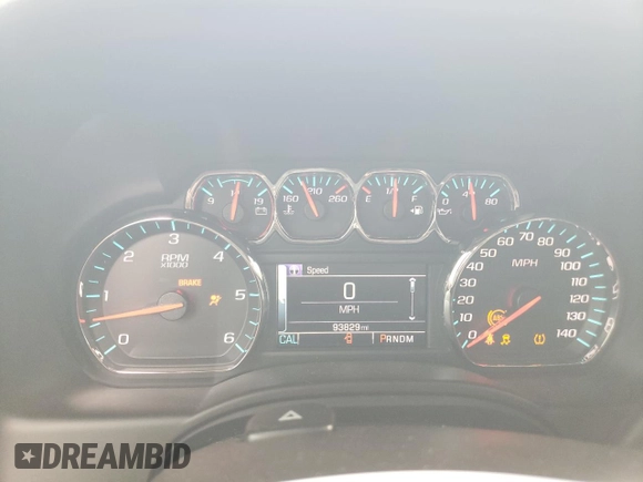 2016 Chevrolet Suburban LT with VIN 1GNSCHKC0GR409411, listed as a Copart auction lot 50060555 with 93,829 mi miles and Salvage Title. Bid and sale history available at carsss.com. Image 9.
