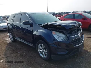 2016 Chevrolet Equinox LS with VIN 2GNALBEKXG1143996, listed as a IAAI auction lot 41707193 with 113,287 mi miles and . Bid and sale history available at carsss.com. Image 1.