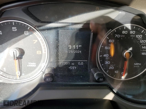 2015 Audi Q5 Premium with VIN WA1CFAFP4FA130639, listed as a Copart auction lot 40376174 with 77,301 mi miles and Salvage title. Bid and sale history available at DreamBid. Image 9.