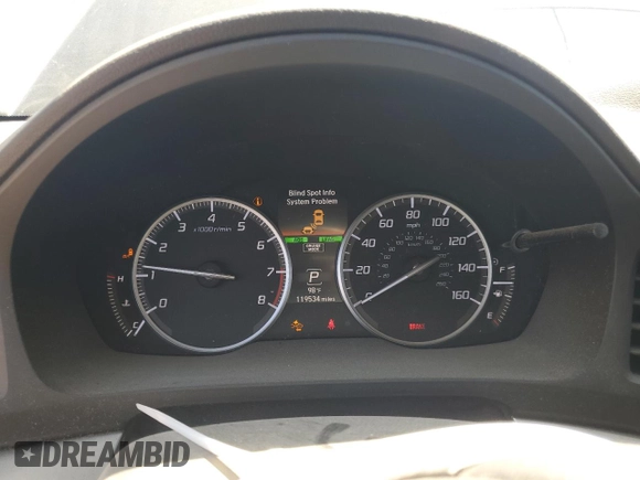 2016 Acura ILX Premium with VIN 19UDE2F72GA003703, listed as a Copart auction lot 62001425 with 119,534 mi miles and Salvage title. Bid and sale history available at DreamBid. Image 9.