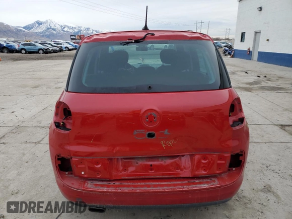 2014 FIAT 500L Easy with VIN ZFBCFABH3EZ019426, listed as a Copart auction lot 86771374 with 97,550 mi miles and Salvage Title. Bid and sale history available at carsss.com. Image 6.