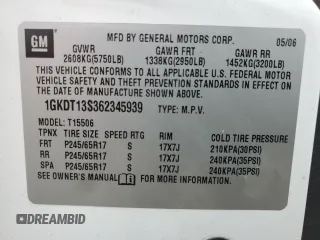 2006 GMC Envoy SLT with VIN 1GKDT13S362345939, listed as a Copart auction lot 85290644 with 173,066 mi miles and Salvage Title. Bid and sale history available at carsss.com. Image 15.