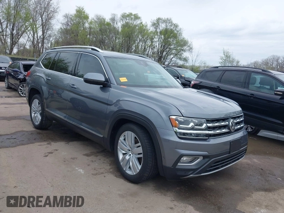 2018 Volkswagen Atlas SEL Premium with VIN 1V2NR2CA2JC592186, listed as a IAAI auction lot 41923620 with 108,162 mi miles and . Bid and sale history available at DreamBid. Image 1.