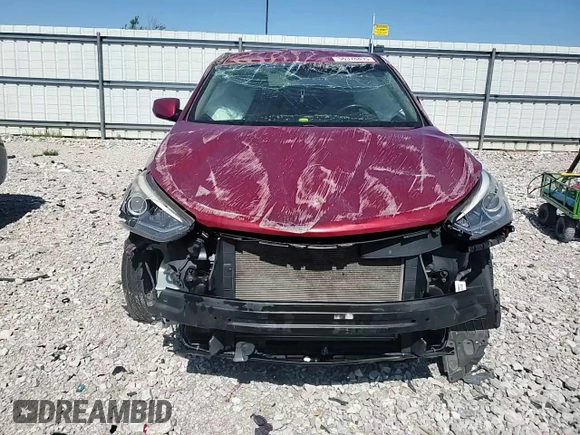 2017 Hyundai Santa Fe 2.4L with VIN 5XYZT3LB6HG491077, listed as a Copart auction lot 56378895 with Not provided miles and Salvage title. Bid and sale history available at DreamBid. Image 14.