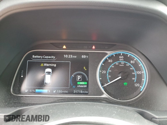 2020 Nissan LEAF с VIN 1N4BZ1BP9LC305004, выставлен на аукционе Copart как лот 41515684 с пробегом 31 718 миль миль и . История ставок и продаж доступна на DreamBid. Изображение 9.