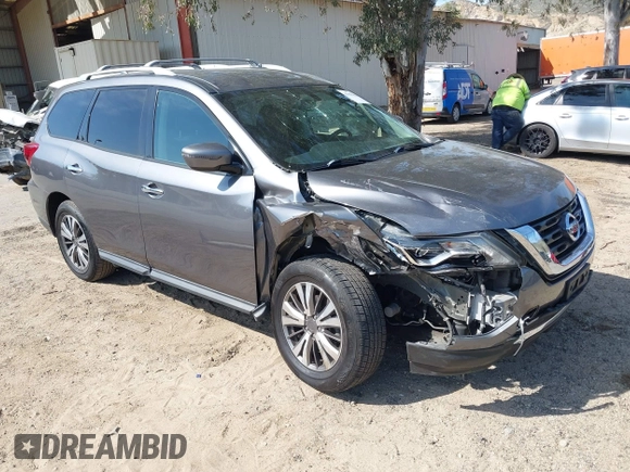 2019 Nissan Pathfinder S with VIN 5N1DR2MN0KC606551, listed as a IAAI auction lot 41883904 with 40,804 mi miles and . Bid and sale history available at DreamBid. Image 1.