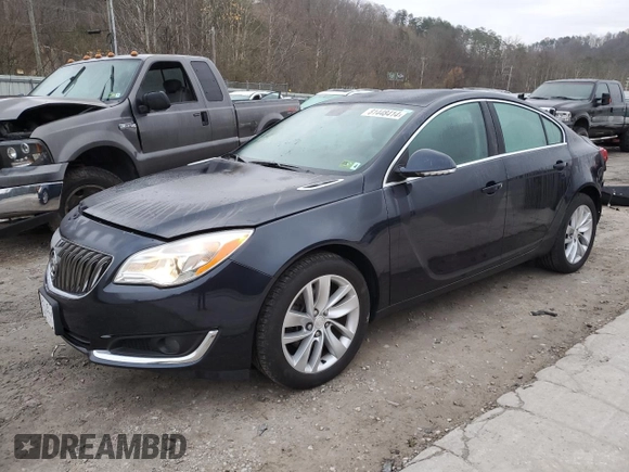 2014 Buick Regal with VIN 2G4GL5EX3E9322598, listed as a Copart auction lot 81448414 with 82,742 mi miles and Salvage Title. Bid and sale history available at DreamBid. Image 1.