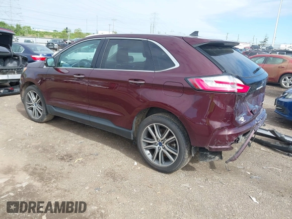 2021 Ford Edge Titanium with VIN 2FMPK4K99MBA41965, listed as a IAAI auction lot 42114607 with 87,848 mi miles and . Bid and sale history available at DreamBid. Image 3.