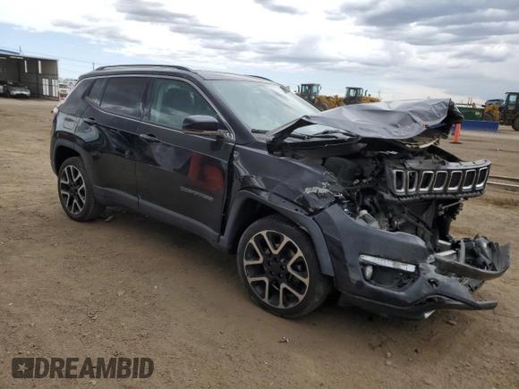 2018 Jeep Compass Limited with VIN 3C4NJDCB5JT104687, listed as a Copart auction lot 54964015 with 85,435 mi miles and Salvage title. Bid and sale history available at DreamBid. Image 4.