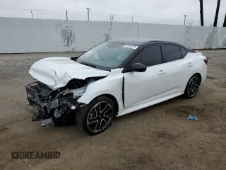 2024 Nissan Sentra SR z VIN 3N1AB8DV0RY385584, wystawiony jako Copart lot #54193375 z przebiegiem 17 095 mil mil oraz Szkoda całkowita • Salvage title. Historia ofert i sprzedaży dostępna na DreamBid. Obrazek 1.
