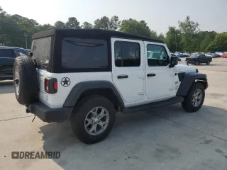 2020 Jeep Wrangler Unlimited Freedom with VIN 1C4HJXDG9LW238432, listed as a Copart auction lot 59087435 with 92,093 mi miles and Salvage title. Bid and sale history available at DreamBid. Image 3.