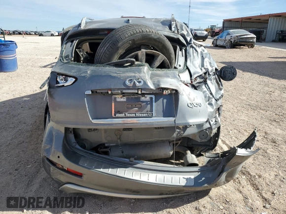 2016 Infiniti QX50 with VIN JN1BJ0RP9GM233533, listed as a Copart auction lot 42153805 with 0 mi miles and Non Repairable. Bid and sale history available at carsss.com. Image 6.