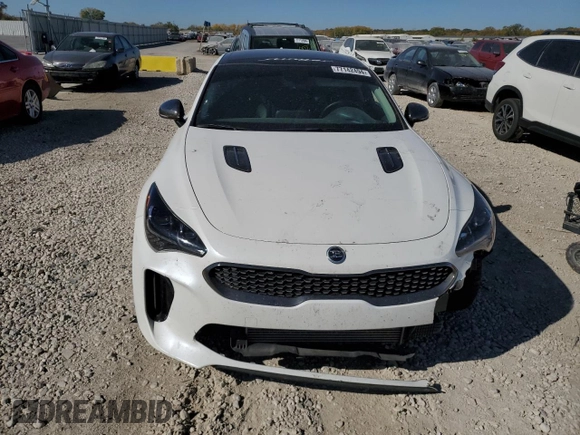 2021 Kia Stinger GT with VIN KNAE35LC2M6096326, listed as a Copart auction lot 77142494 with 37,739 mi miles and Salvage Title. Bid and sale history available at DreamBid. Image 5.