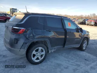 2024 Jeep Compass Sport with VIN 3C4NJDAN4RT100350, listed as a Copart auction lot 46822695 with 40,451 mi miles and Salvage title. Bid and sale history available at DreamBid. Image 3.