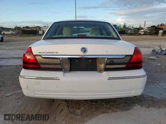 2006 Mercury Grand Marquis GS z VIN 2MEFM74V26X621309, wystawiony jako Copart lot #76454214 z przebiegiem 59 171 mil mil oraz Szkoda całkowita • Salvage title. Historia ofert i sprzedaży dostępna na DreamBid. Obrazek 6.