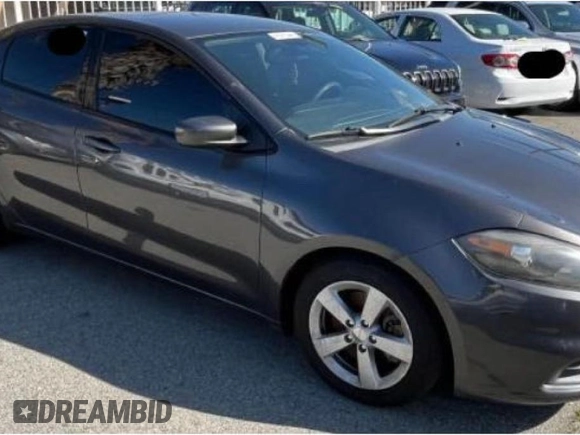 2016 Dodge Dart SXT with VIN 1C3CDFBB8GD652956, listed as a Copart auction lot 52456645 with 73,105 mi miles and Clean Title. Bid and sale history available at carsss.com. Image 1.