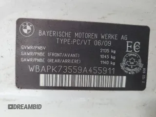 2009 BMW 3 Series 328i xDrive z VIN WBAPK73559A455911, wystawiony jako Copart lot #46065595 z przebiegiem 261 802 mil mil oraz Szkoda całkowita • Salvage title. Historia ofert i sprzedaży dostępna na DreamBid. Obrazek 12.
