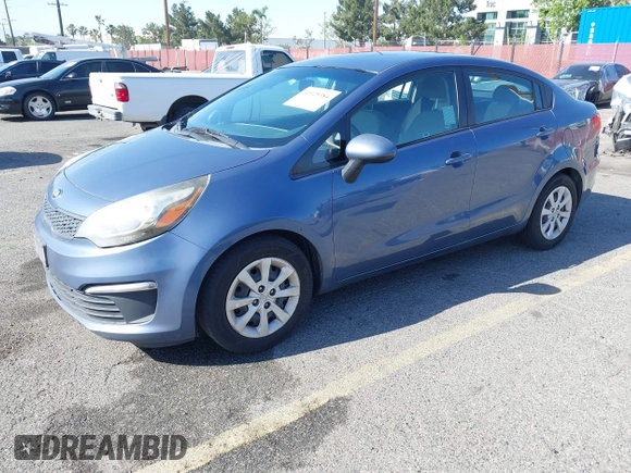2016 Kia Rio LX with VIN KNADM4A32G6648191, listed as a IAAI auction lot 41925984 with 187,116 mi miles. Bid and sale history available at carsss.com. Image 2.
