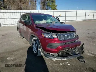 2022 Jeep Compass Sport z VIN 3C4NJDAB3NT215599, wystawiony jako Copart lot #86725414 z przebiegiem 38 298 mil mil oraz Szkoda całkowita • Salvage title. Historia ofert i sprzedaży dostępna na DreamBid. Obrazek 10.