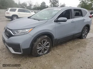 2022 Honda CR-V EX with VIN 2HKRW2H52NH625088, listed as a Copart auction lot 52106685 with 27,629 mi miles and Salvage Title. Bid and sale history available at carsss.com. Image 1.