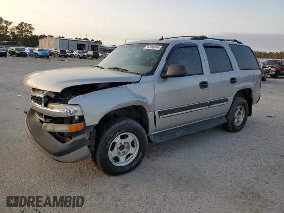 2005 Chevrolet Tahoe LS with VIN 1GNEC13TX5J203057, listed as a Copart auction lot 75601884 with 235,748 mi miles and Salvage Title. Bid and sale history available at carsss.com. Image 1.
