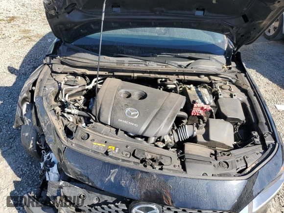 2021 Mazda 3 2.0 with VIN 3MZBPAA71MM204263, listed as a Copart auction lot 77597674 with Not Provided miles and Salvage Title. Bid and sale history available at DreamBid. Image 11.