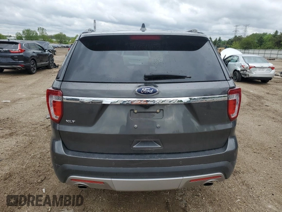 2017 Ford Explorer XLT with VIN 1FM5K7D8XHGB77436, listed as a Copart auction lot 57782975 with 41,704 mi miles and Salvage title. Bid and sale history available at DreamBid. Image 6.