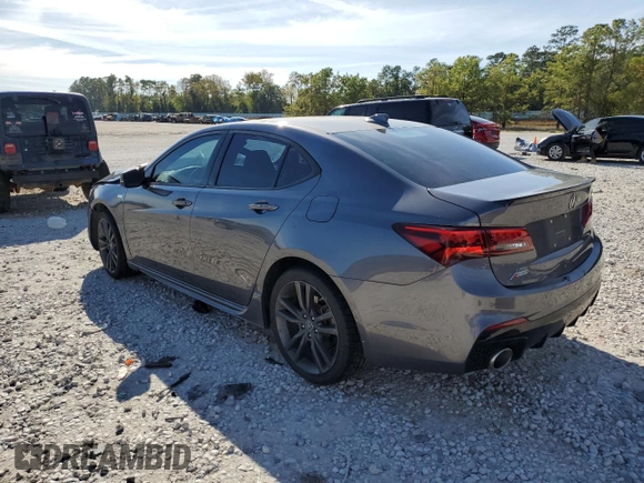 2020 Acura TLX w/A-Spec Pkg with VIN 19UUB1F69LA008949, listed as a Copart auction lot 82822814 with 57,244 mi miles and Non Repairable. Bid and sale history available at carsss.com. Image 2.