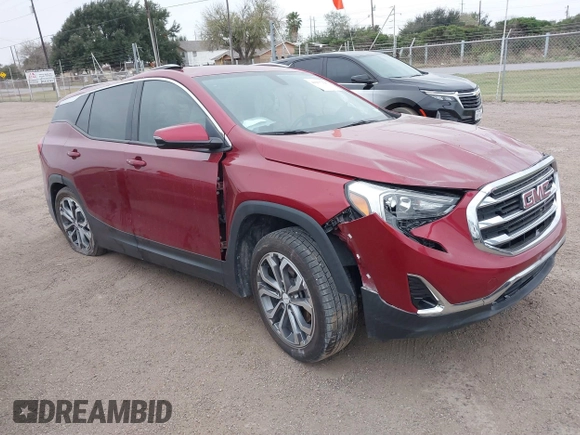 2019 GMC Terrain SLT with VIN 3GKALPEX6KL372902, listed as a IAAI auction lot 41277125 with 36,614 mi miles. Bid and sale history available at carsss.com. Image 1.