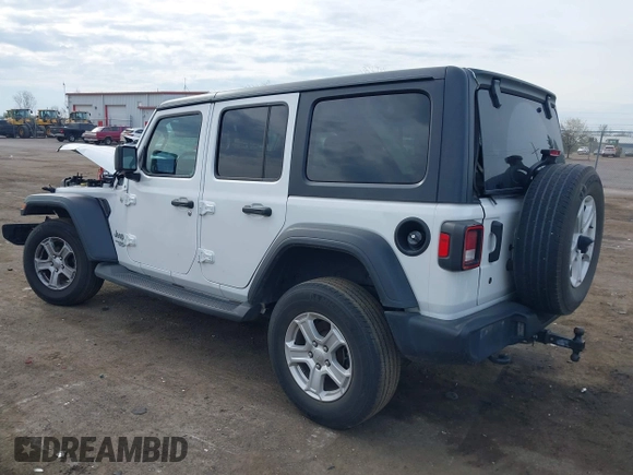 2020 Jeep Wrangler Unlimited Sport S z VIN 1C4HJXDG6LW241594, wystawiony jako IAAI lot #42045756 z przebiegiem 98 642 mil mil oraz . Historia ofert i sprzedaży dostępna na DreamBid. Obrazek 3.