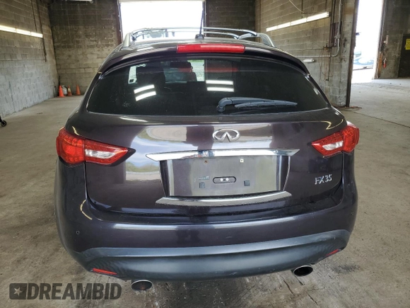 2011 Infiniti FX with VIN JN8AS1MW9BM733523, listed as a Copart auction lot 56670815 with 105,195 mi miles and Salvage title. Bid and sale history available at DreamBid. Image 6.