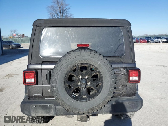 2022 Jeep Wrangler Unlimited Sport S with VIN 1C4HJXDG0NW225815, listed as a Copart auction lot 84528824 with 53,621 mi miles and Salvage Title. Bid and sale history available at carsss.com. Image 6.