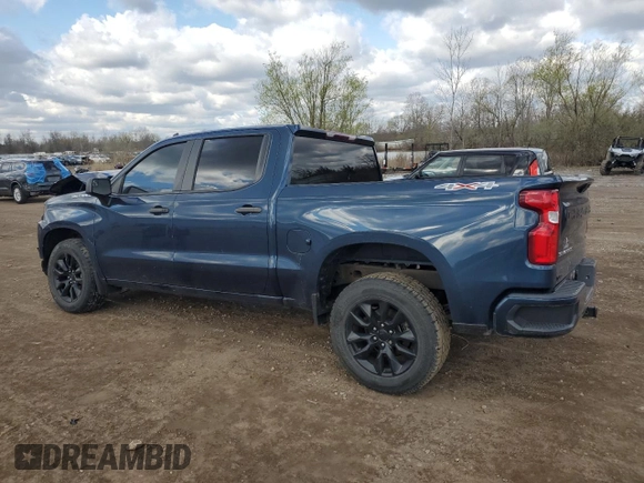 2019 Chevrolet Silverado 1500 Custom with VIN 3GCPYBEH7KG218243, listed as a Copart auction lot 53064075 with 68,331 mi miles and Salvage Title. Bid and sale history available at DreamBid. Image 2.