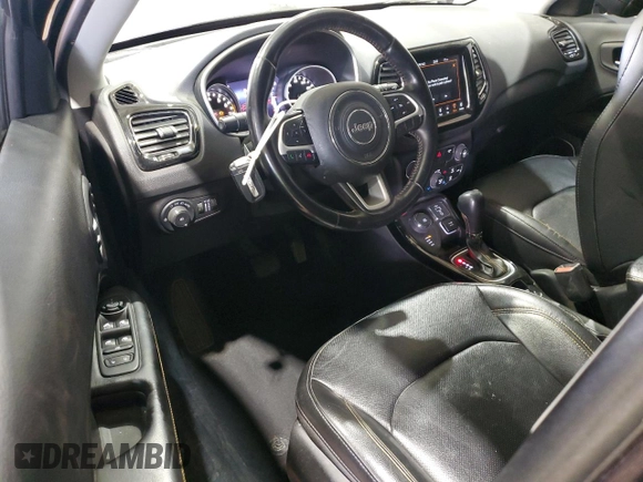 2020 Jeep Compass Limited with VIN 3C4NJDCB7LT236093, listed as a Copart auction lot 54583185 with 75,324 mi miles and Salvage title. Bid and sale history available at DreamBid. Image 8.