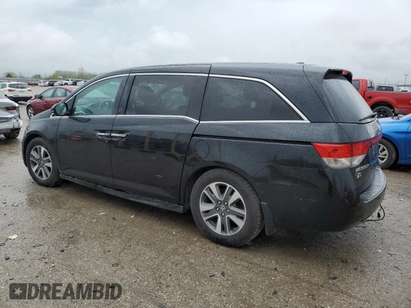 2014 Honda Odyssey Touring z VIN 5FNRL5H91EB063390, wystawiony jako Copart lot #54482545 z przebiegiem Nie podano mil oraz Szkoda całkowita • Salvage title. Historia ofert i sprzedaży dostępna na DreamBid. Obrazek 2.