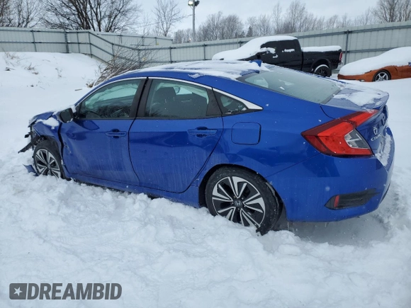 2017 Honda Civic Sedan EX-T with VIN 19XFC1F37HE201311, listed as a Copart auction lot 45459485 with 27,517 mi miles and Salvage Title. Bid and sale history available at carsss.com. Image 2.