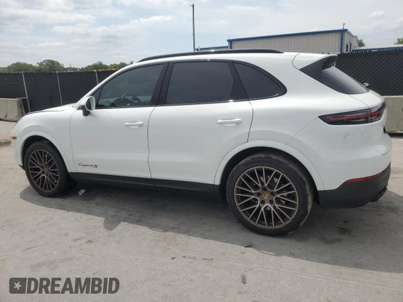 2023 Porsche Cayenne with VIN WP1AA2AY9PDA03207, listed as a Copart auction lot 54134635 with 19,526 mi miles and Salvage title. Bid and sale history available at DreamBid. Image 2.