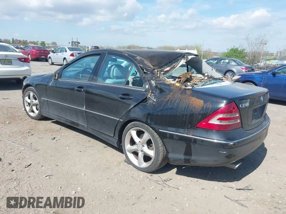 2006 Mercedes-Benz C 230 Sport with VIN WDBRF52H56A880295, listed as a IAAI auction lot 42060646 with 85,107 mi miles and . Bid and sale history available at carsss.com. Image 3.