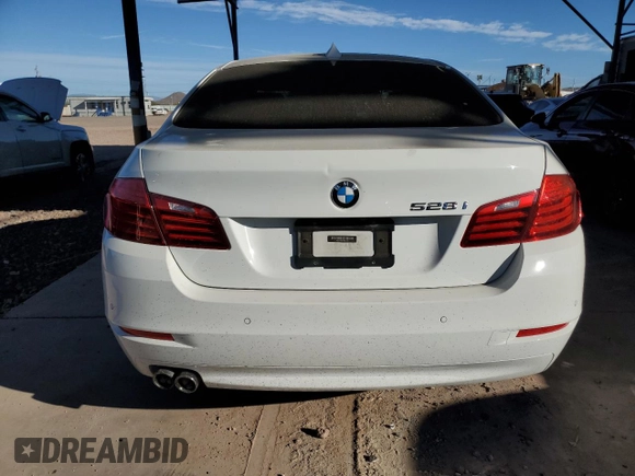 2015 BMW 5 Series 528i with VIN WBA5A5C52FD519802, listed as a Copart auction lot 46165805 with 88,458 mi miles and Salvage Title. Bid and sale history available at DreamBid. Image 6.