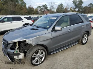2015 Mercedes-Benz M with VIN 4JGDA0EB3FA575085, listed as a Copart auction lot 82255264 with 204,291 mi miles and Salvage Title. Bid and sale history available at carsss.com. Image 1.