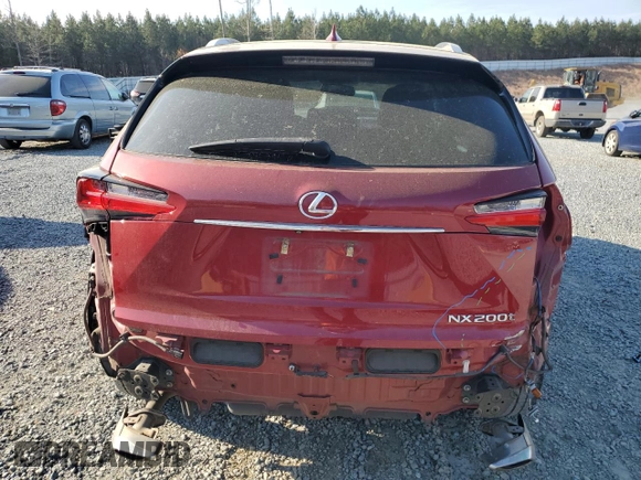 2017 Lexus NX with VIN JTJYARBZ7H2057700, listed as a Copart auction lot 50995685 with 97,895 mi miles and Salvage Title. Bid and sale history available at carsss.com. Image 6.