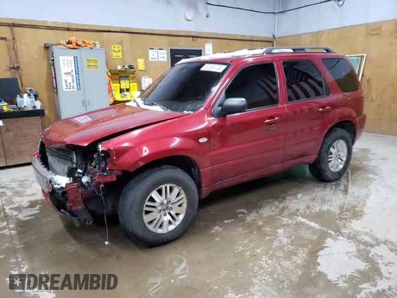 2005 Mercury Mariner Luxury z VIN 4M2YU57115DJ31385, wystawiony jako Copart lot #82533724 z przebiegiem 184 825 mil mil oraz Tytuł czysty. Historia ofert i sprzedaży dostępna na DreamBid. Obrazek 1.