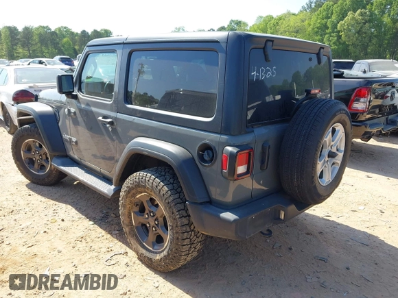 2020 Jeep Wrangler Sport S with VIN 1C4GJXAN5LW146068, listed as a IAAI auction lot 42071619 with 51,238 mi miles and . Bid and sale history available at DreamBid. Image 3.