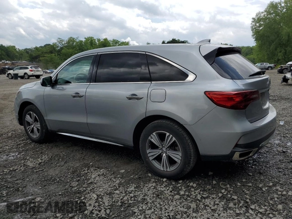 2019 Acura MDX with VIN 5J8YD4H33KL037219, listed as a Copart auction lot 58569505 with 28,215 mi miles and Salvage title. Bid and sale history available at DreamBid. Image 2.