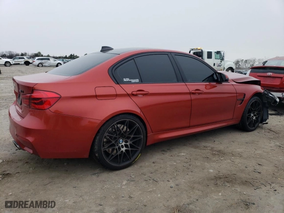 2017 BMW M3 with VIN WBS8M9C54H5G83463, listed as a Copart auction lot 44850405 with 44,512 mi miles and Salvage Title. Bid and sale history available at carsss.com. Image 3.