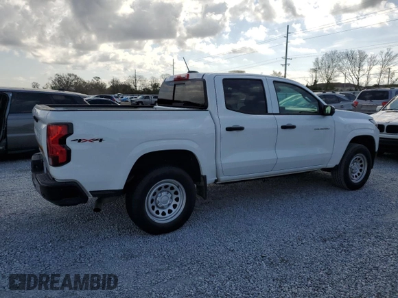 2023 Chevrolet Colorado 4WD Work Truck с VIN 1GCGTBEC2P1187993, выставлен на аукционе Copart как лот 45612275 с пробегом 13 143 миль миль и На запчасти • Non repairable. История ставок и продаж доступна на DreamBid. Изображение 3.