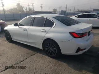 2019 BMW 3 Series 330i with VIN WBA5R1C56KFH02347, listed as a Copart auction lot 83674694 with 83,528 mi miles and Salvage Title. Bid and sale history available at carsss.com. Image 2.