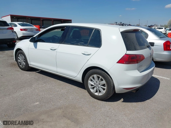 2015 Volkswagen Golf TSI SEL with VIN 3VW217AU9FM010318, listed as a IAAI auction lot 41895333 with 1 mi miles. Bid and sale history available at carsss.com. Image 3.