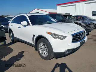 2012 Infiniti FX with VIN JN8AS1MW6CM151333, listed as a IAAI auction lot 41476435 with 54,688 mi miles and . Bid and sale history available at DreamBid. Image 1.