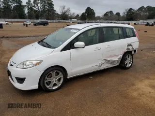 2010 Mazda 5 Sport with VIN JM1CR2W30A0385156, listed as a Copart auction lot 43717875 with 156,602 mi miles and Salvage Title. Bid and sale history available at carsss.com. Image 1.